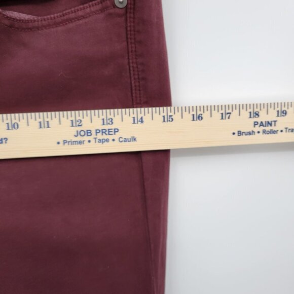 Madewell Women Red 9" High Riser Skinny Skinny Sateen Jeans Size 26 - Picture 13 of 15